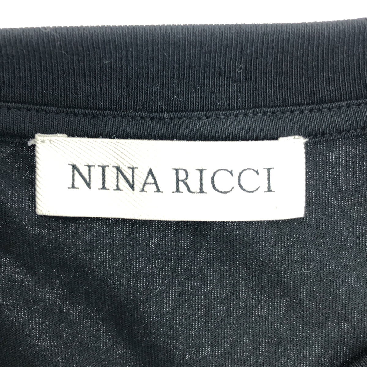 NINA RICCI / ニナリッチ POLKA DOT PS TEE メッシュ パフスリーブ カットソー