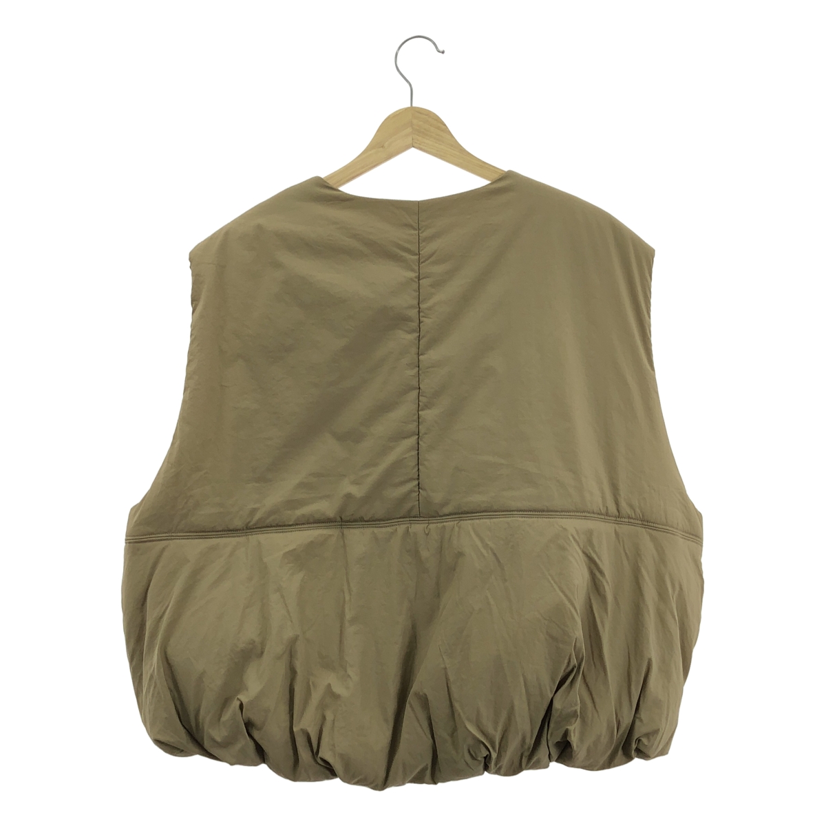 None / male't me't / マレットメット ボリューム ノーカラー ベスト ジャケット