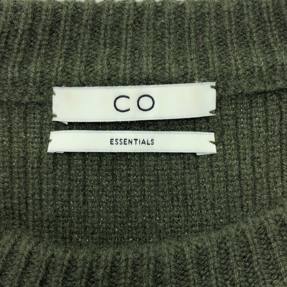 CO / コー カシミヤ クルーネック リブニット