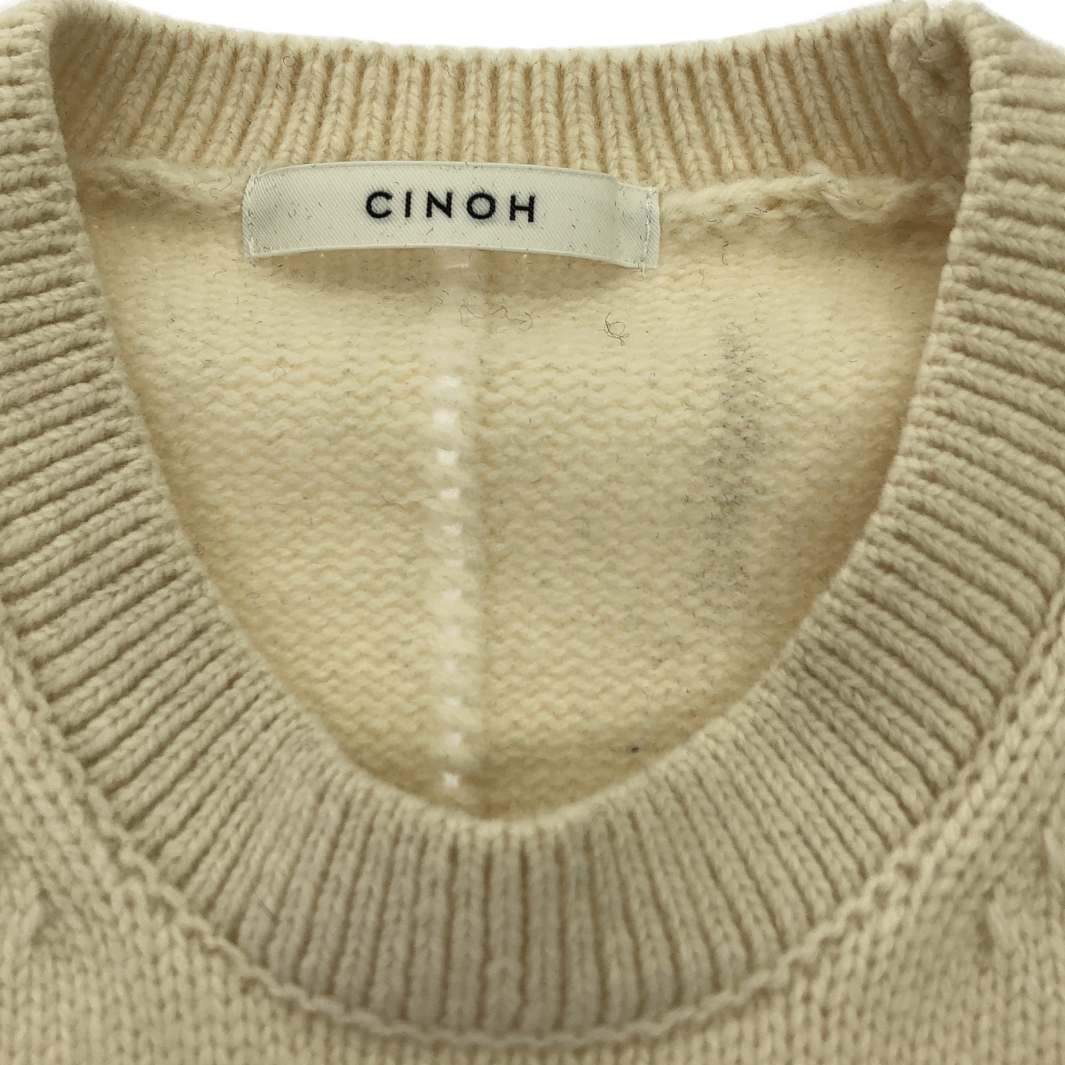 CINOH / チノ ウールクルーネックニット