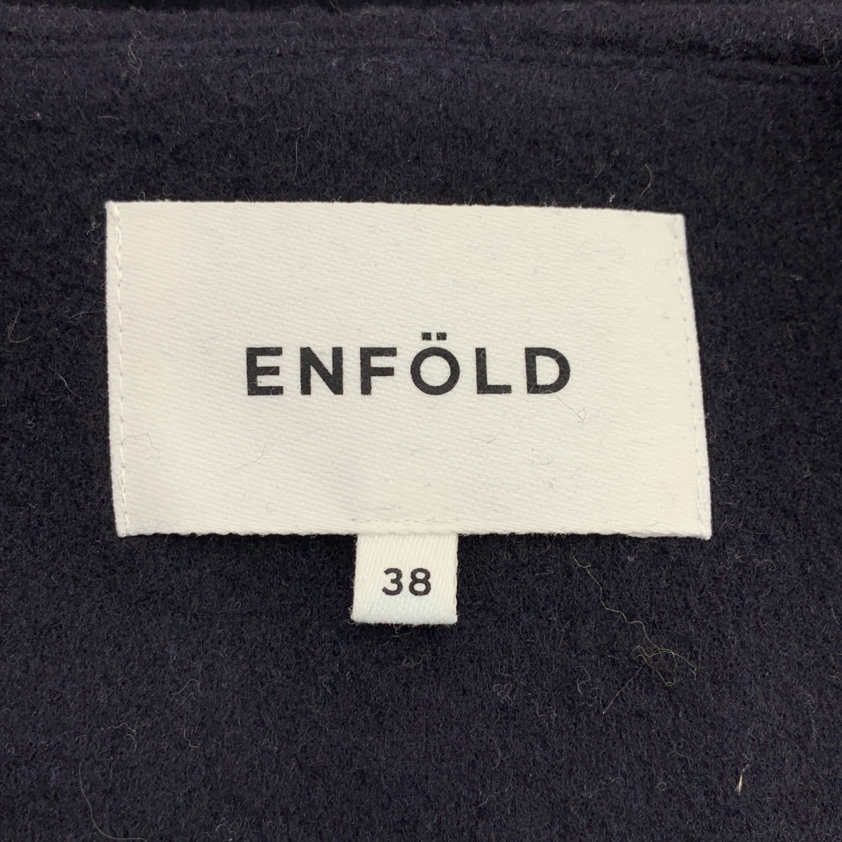 ENFOLD / エンフォルド ウールリバーノーカラーコート
