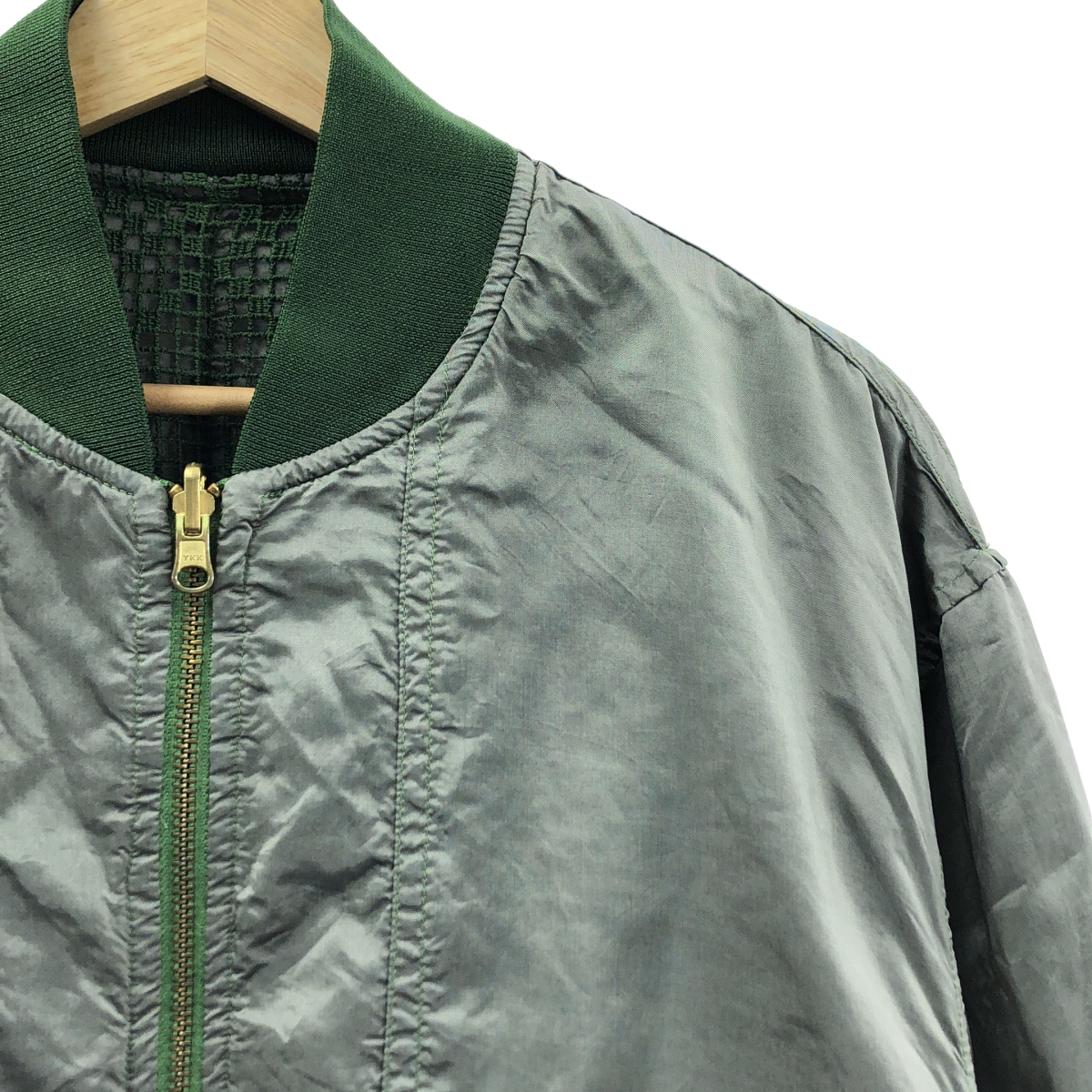 その他 Lace garment dye blouson MA-1 リバーシブル ジャケット