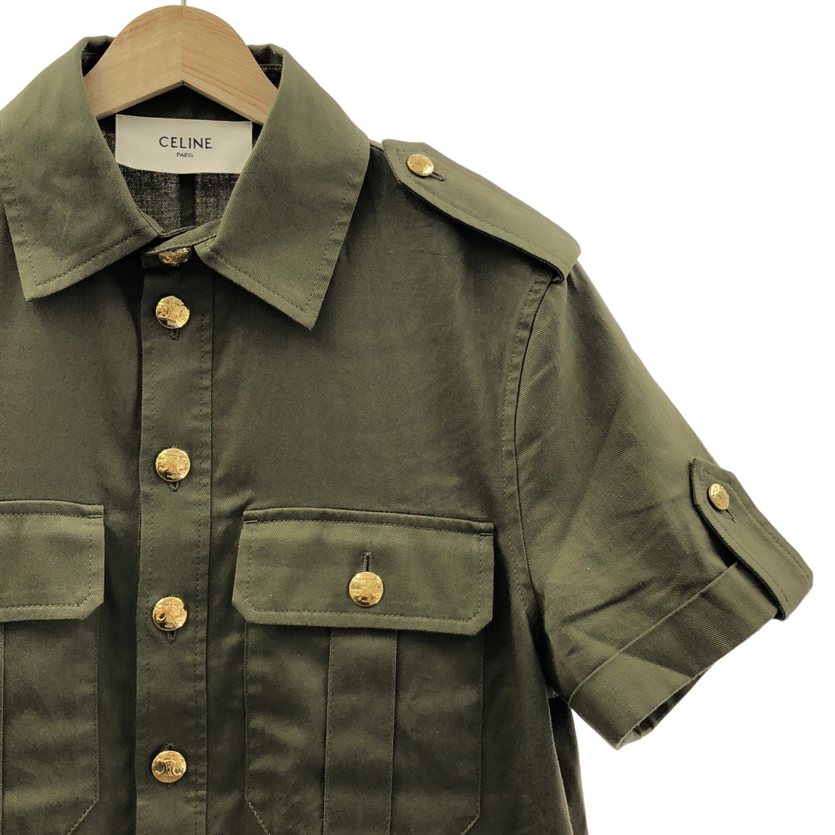 CELINE / セリーヌ コットン ミリタリー ワンピース