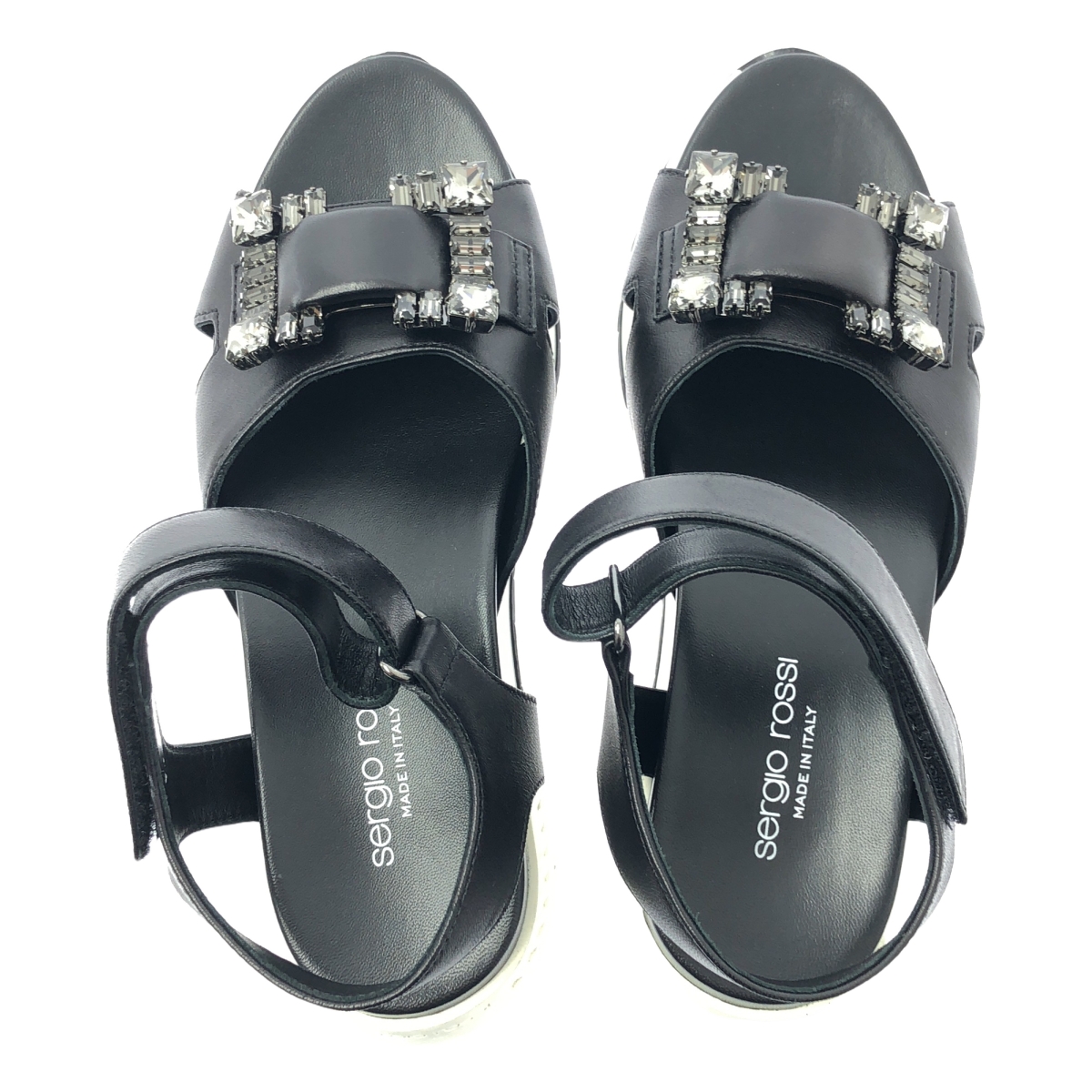 sergio rossi / セルジオロッシ SR SANDAL RUNNING ビジュー ランニング サンダル