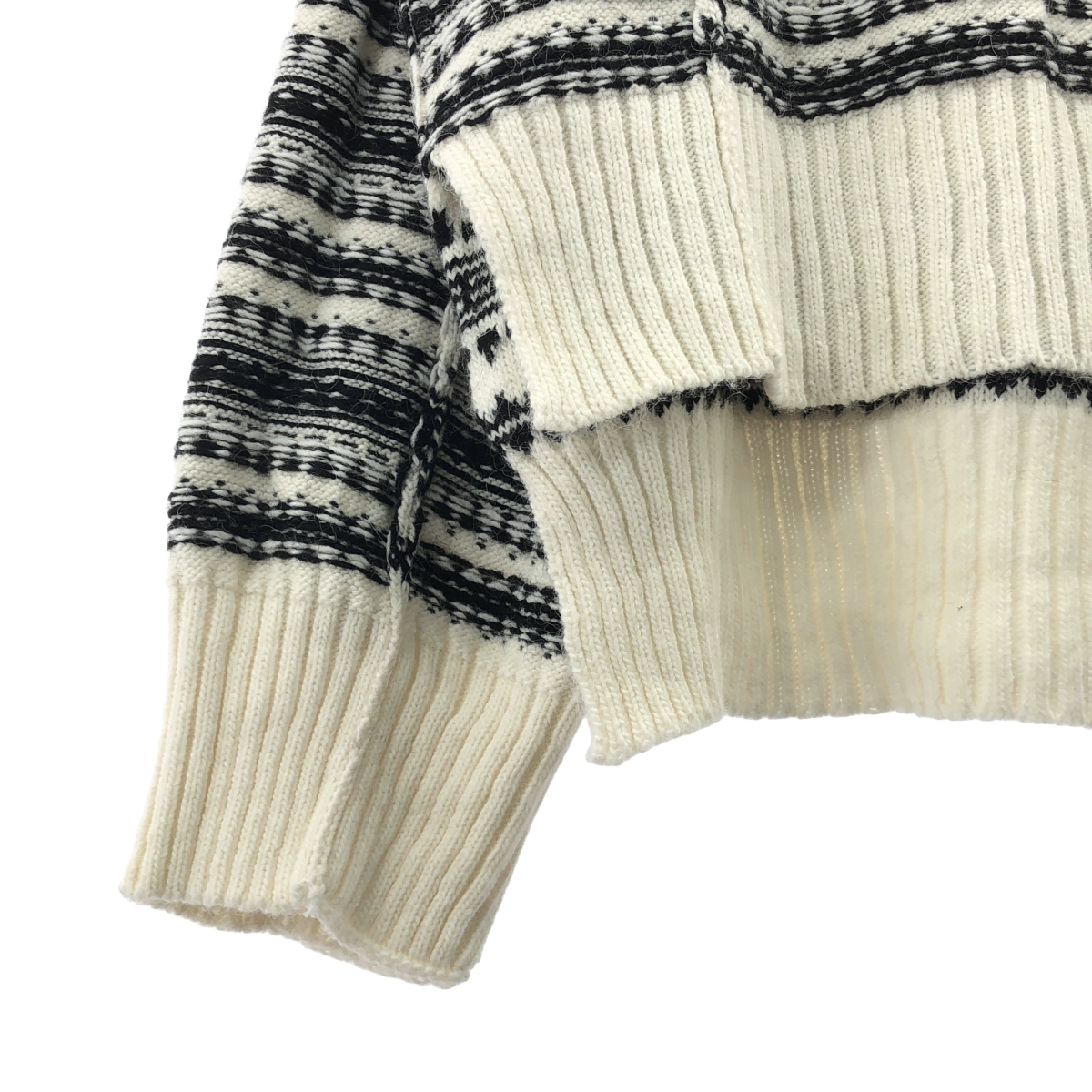 MM6 Maison Margiela / エムエムシックスメゾンマルジェラ アルパカ混 インサイドアウト ニット