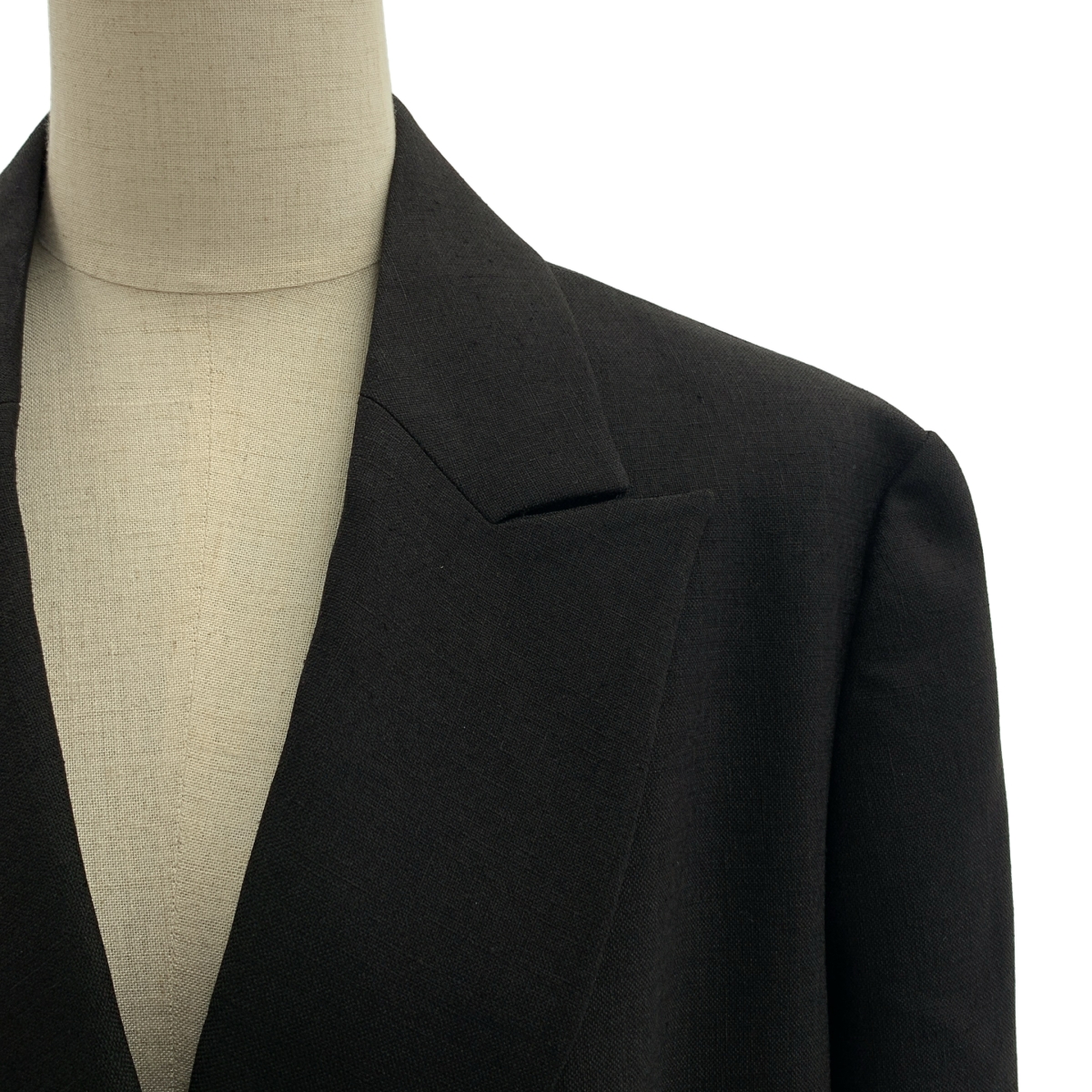 Mame Kurogouchi / マメクロゴウチ Linen Touch Triacetate Double Breasted Jacket / ダブルブレスト ジャケット / 総裏地