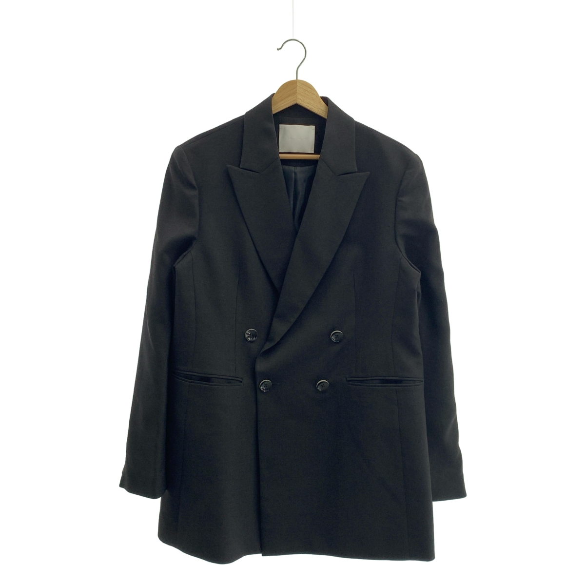 Mame Kurogouchi / マメクロゴウチ Linen Touch Triacetate Double Breasted Jacket / ダブルブレスト ジャケット / 総裏地