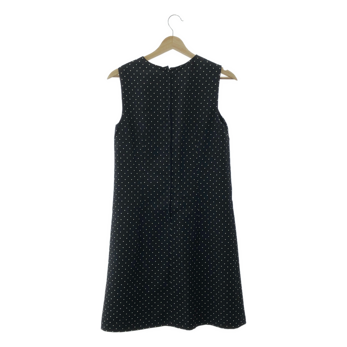 DOLCE＆GABBANA / ドルチェ＆ガッバーナドルガバ ウール ドット ノースリーブ ワンピース