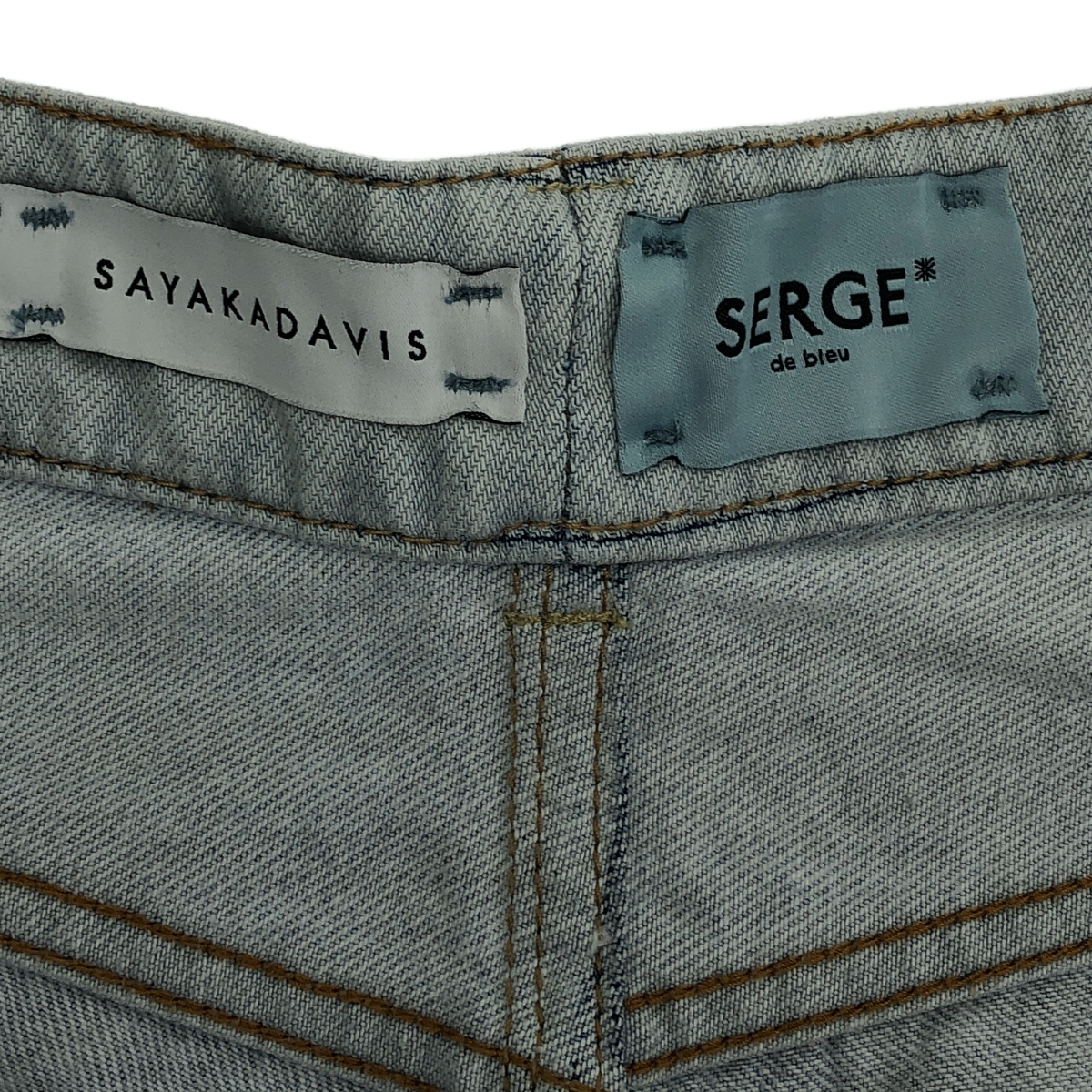 SERGE de bleu / サージ × SAYAKADAVIS / グラデーション ワイドデニムパンツ