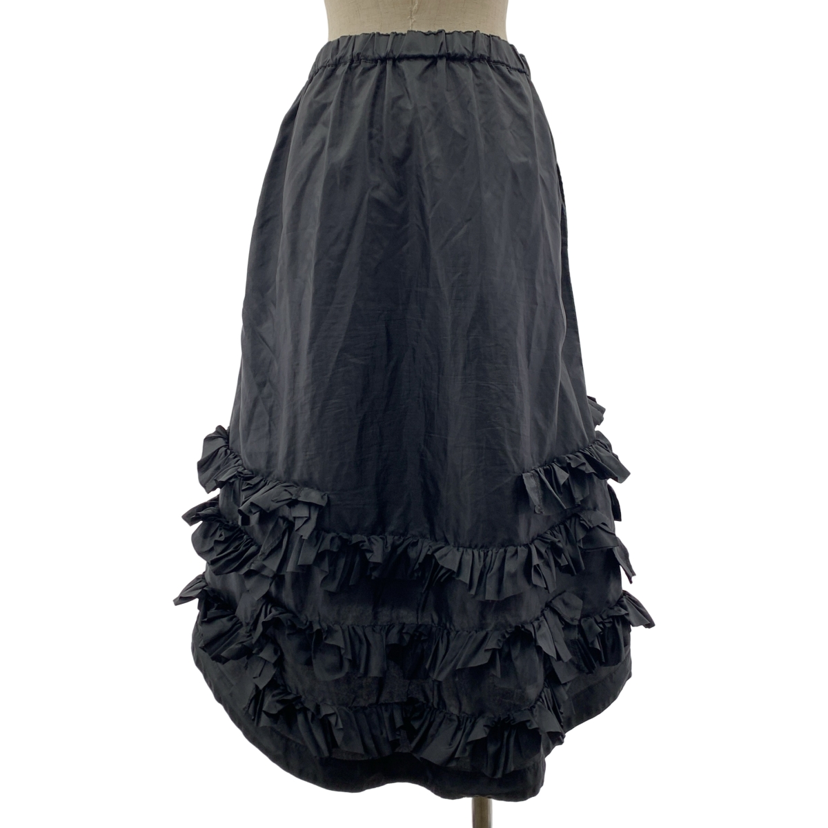 COMME des GARCONS COMME des GARCONS / コムコム ポリエステル フリル 装飾 ドローストリング スカート