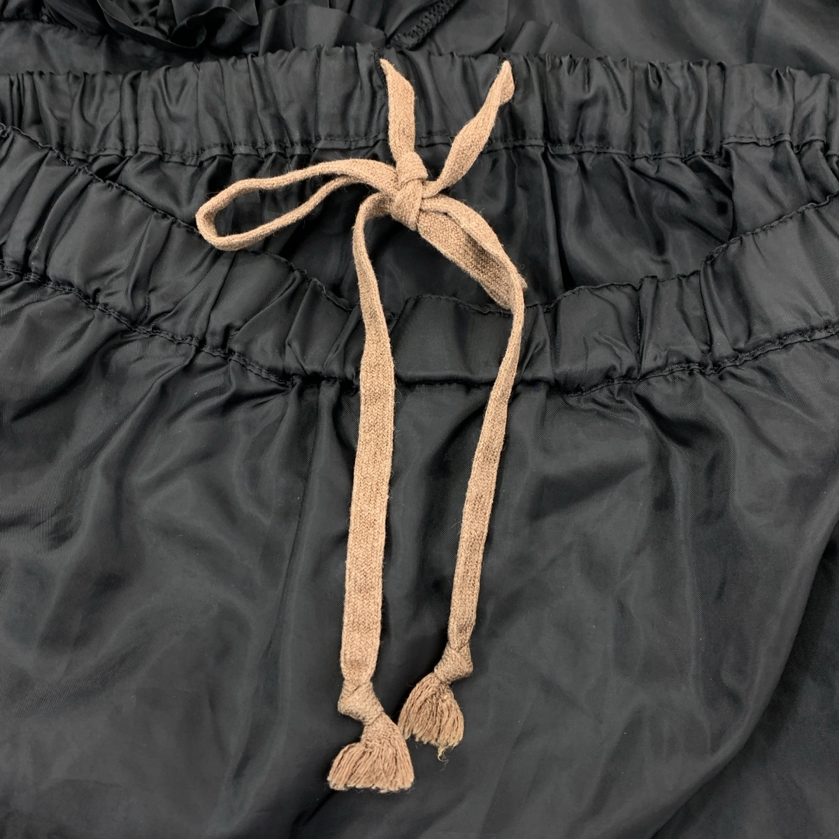 COMME des GARCONS COMME des GARCONS / コムコム ポリエステル フリル 装飾 ドローストリング スカート