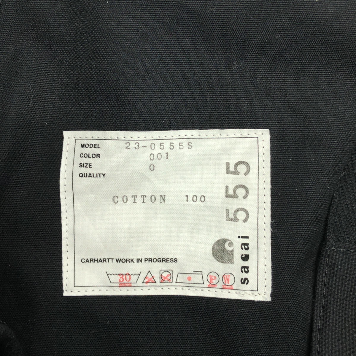 sacai / サカイ Carhartt WIP Canvas Pants カーハート キャンバス ベルテッド パンツ