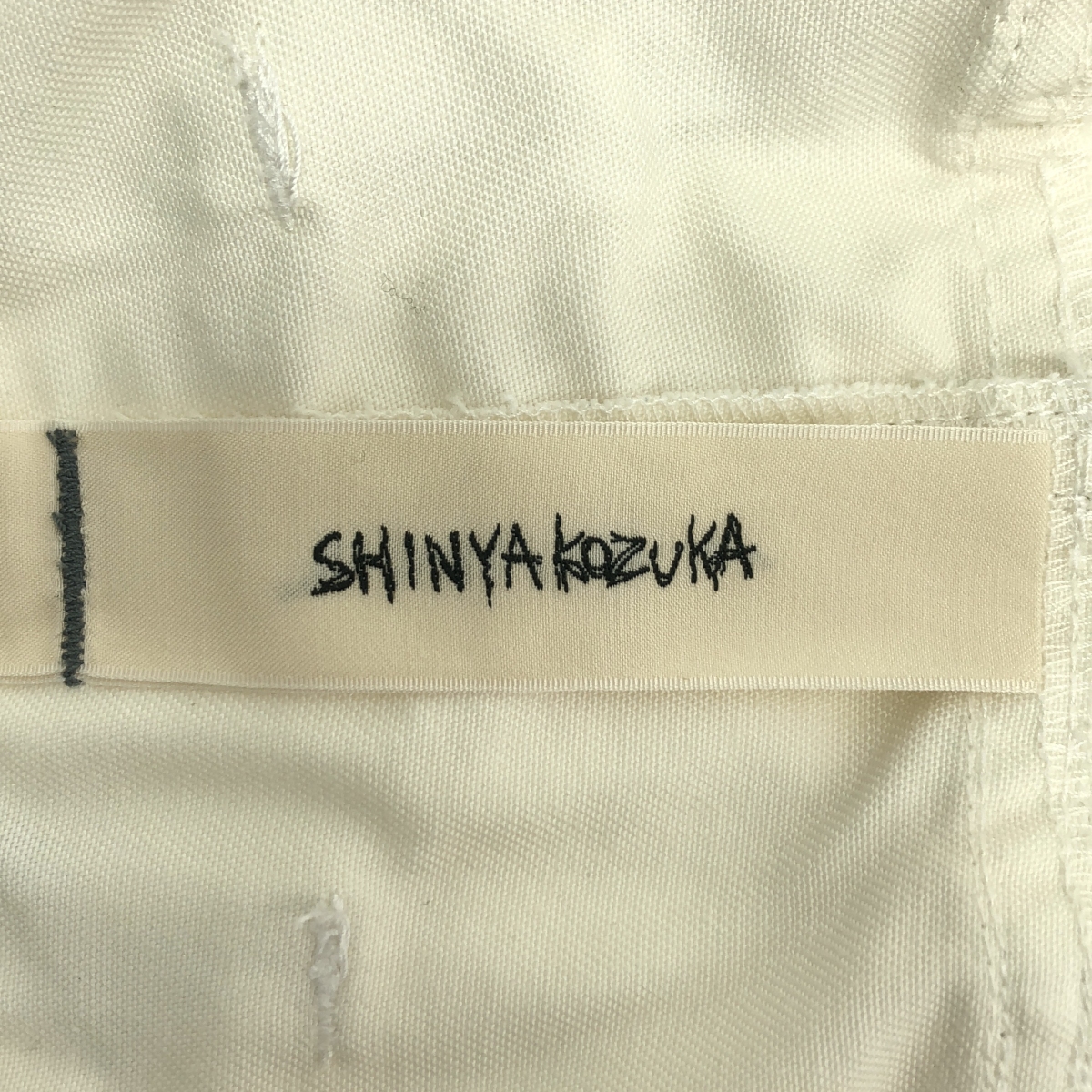 SHINYA KOZUKA / シンヤコヅカ Hi BAGGY WITH NO PRINT 2タック ポリコットンツイル バギーパンツ