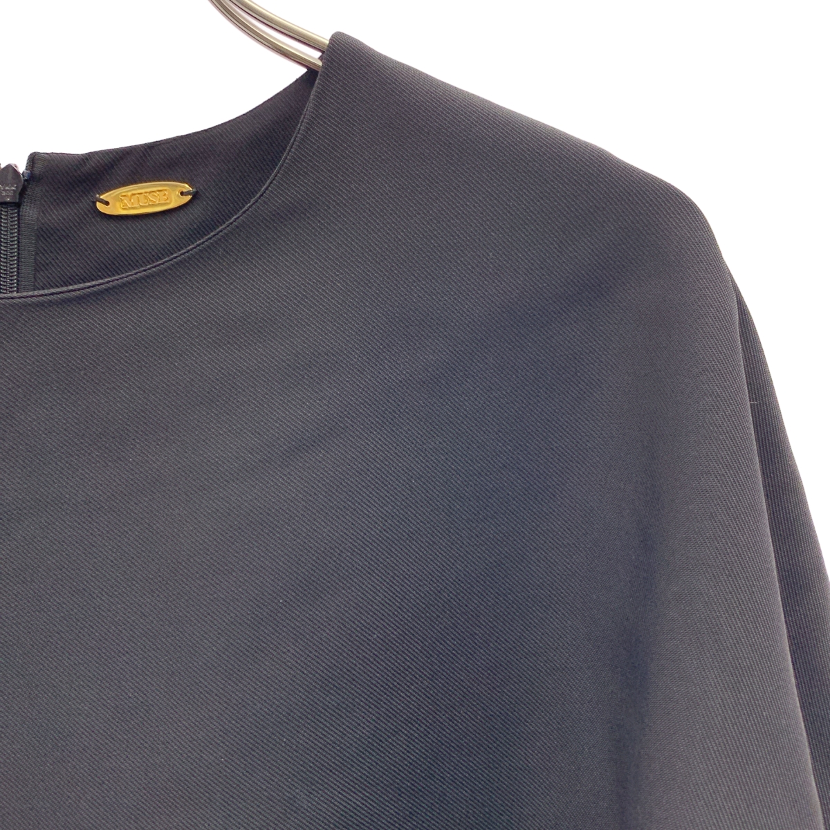 MUSE de Deuxieme Classe / ミューズドゥーズィーエムクラス レーヨン カルゼ ギャザー ブラウス シャツ