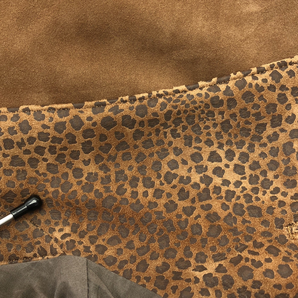 NICENESS / ナイスネス BOLAN アマゾンジャガー柄 切替 スエード ジャケット