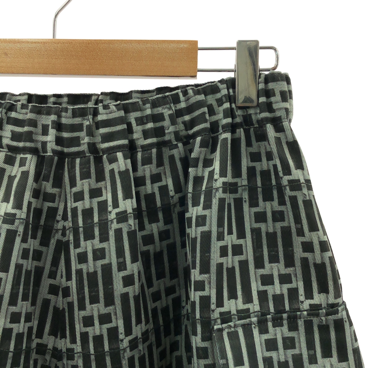 COMME des GARCONS COMME des GARCONS / コムコム ポリエステル 総柄 ドローストリング ワイド ガーゴ パンツ