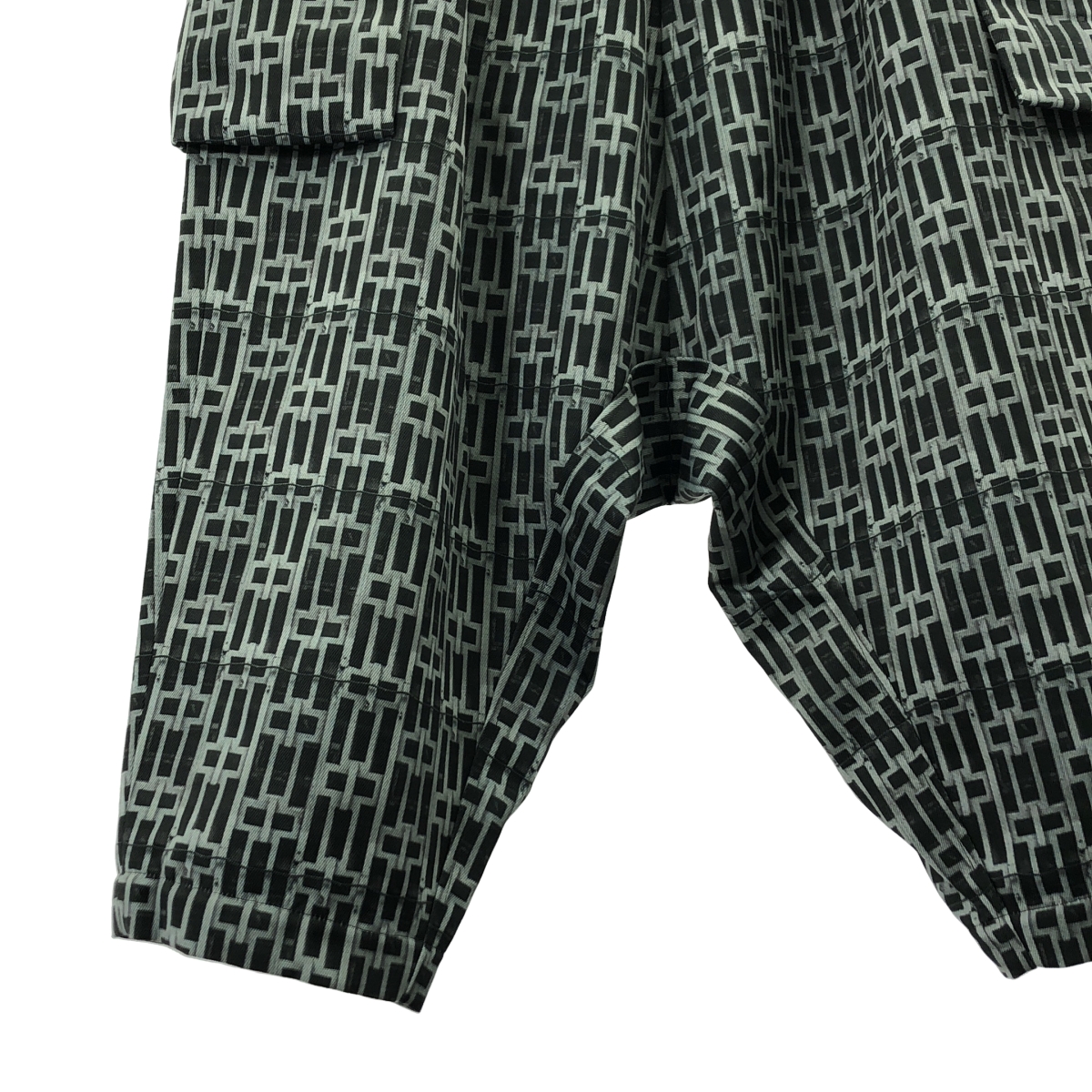 COMME des GARCONS COMME des GARCONS / コムコム ポリエステル 総柄 ドローストリング ワイド ガーゴ パンツ