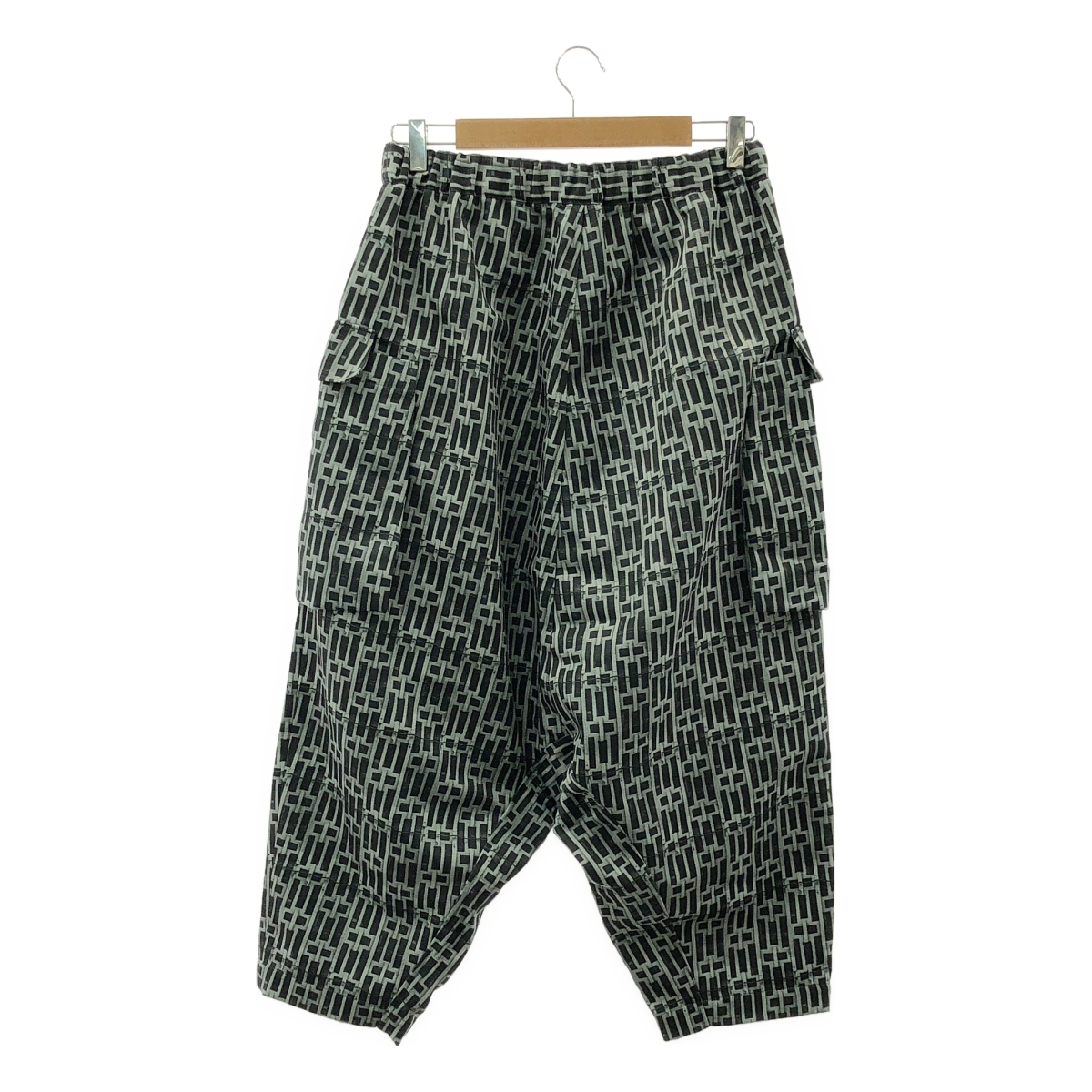 COMME des GARCONS COMME des GARCONS / コムコム ポリエステル 総柄 ドローストリング ワイド ガーゴ パンツ