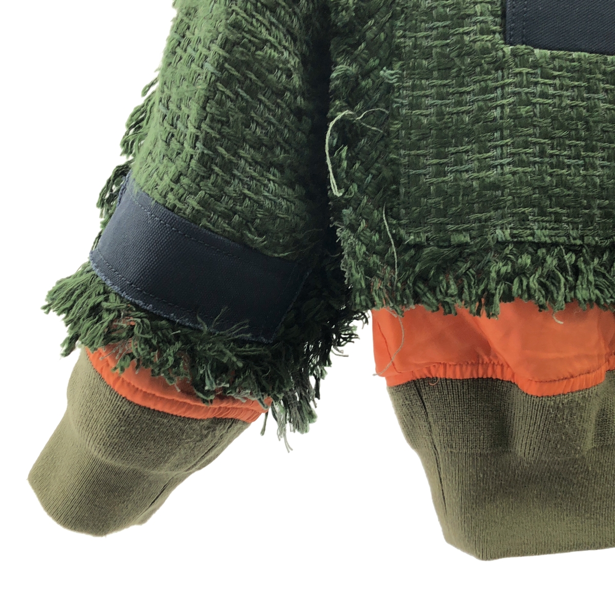 sacai / サカイ MA-1 カットアウト ドッキング ツイード ジャケット