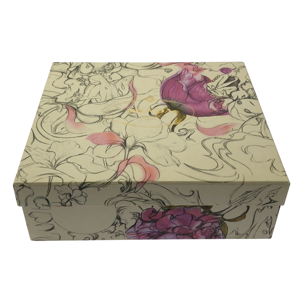 PRADA / プラダ サイドボタン ラウンドトゥ ヒールブーツ