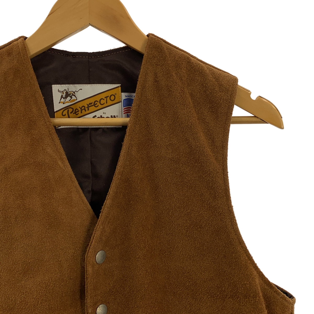 SCHOTT / ショット スエード ベスト / 総裏地