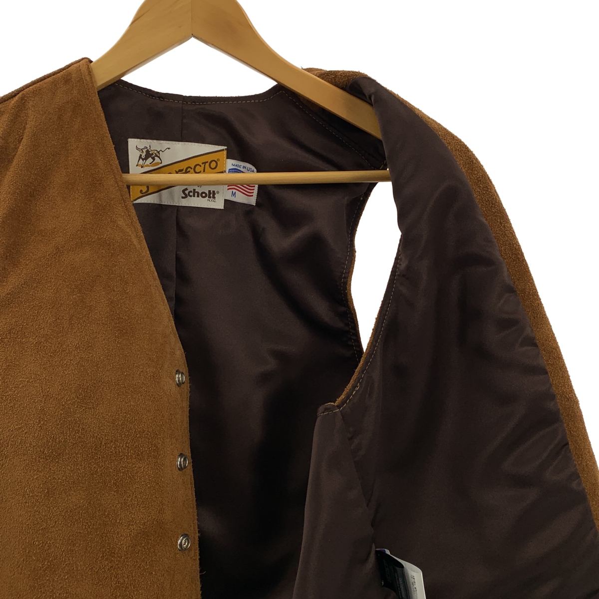 SCHOTT / ショット スエード ベスト / 総裏地