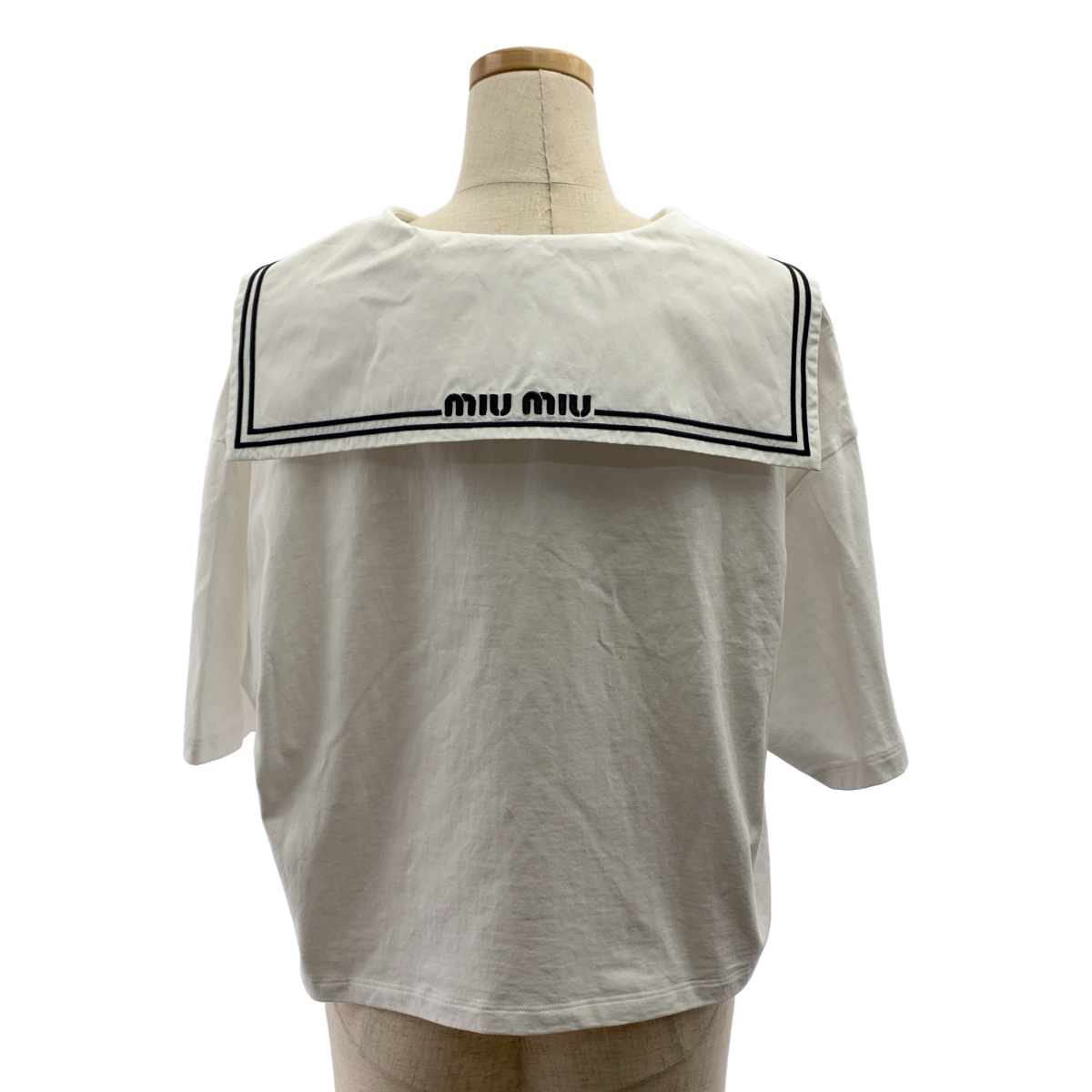miu miu / ミュウミュウ ロゴ セーラーカラー カットソー