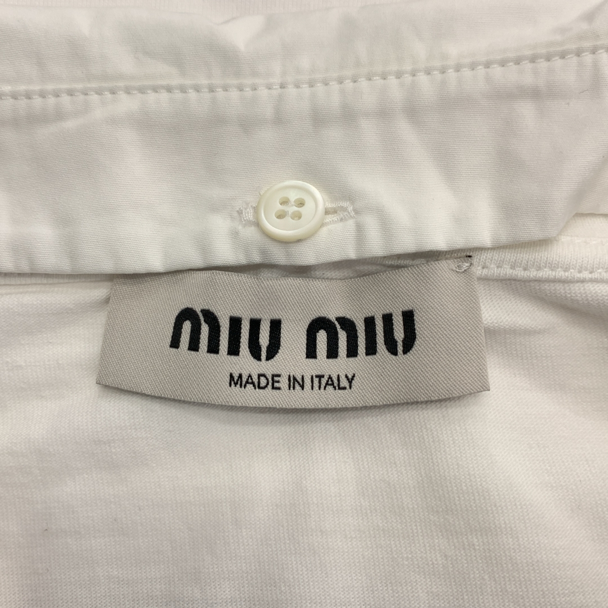miu miu / ミュウミュウ ロゴ セーラーカラー カットソー