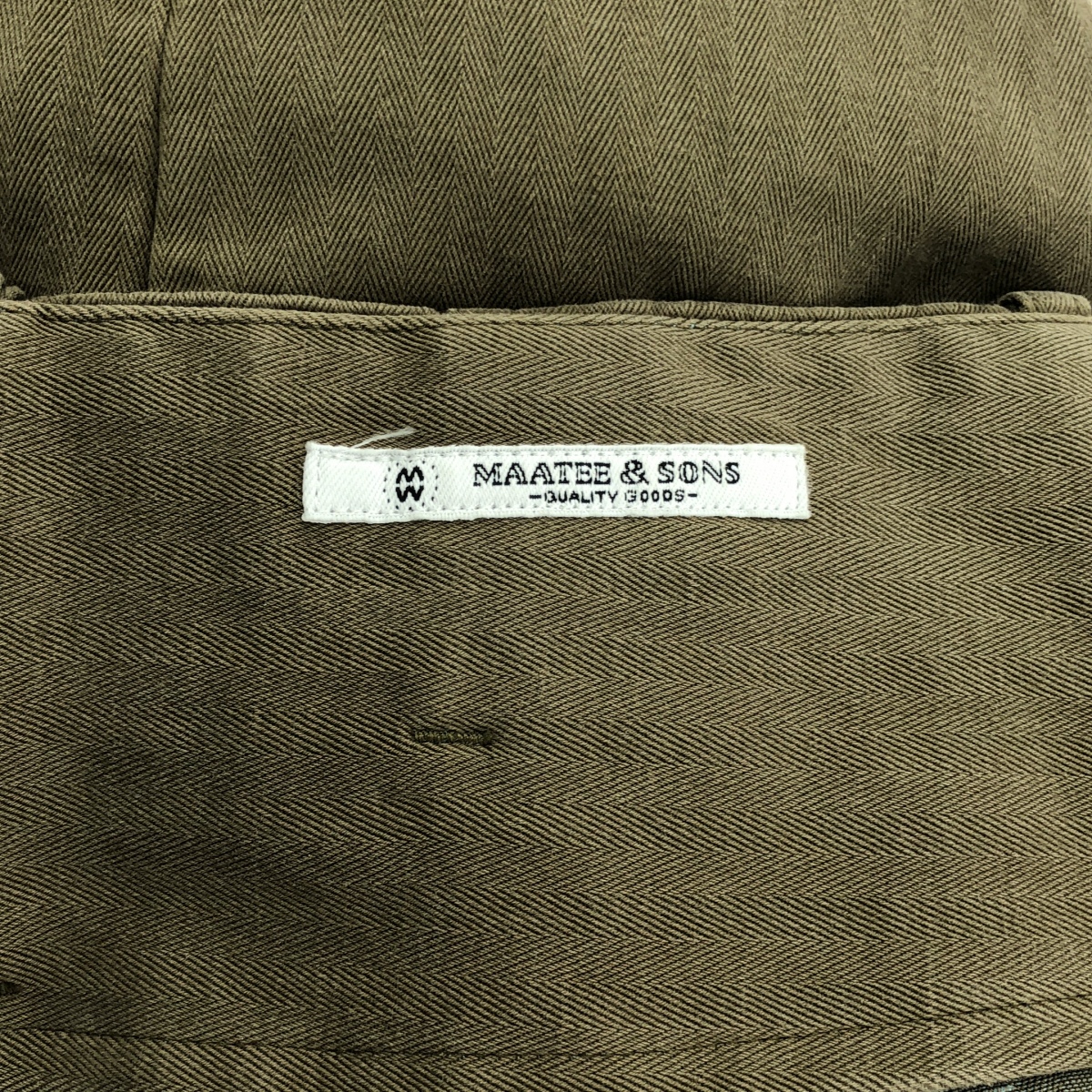 MAATEE&SONS / マーティー&サンズ CHINO TROUSER チノ トラウザーズ パンツ