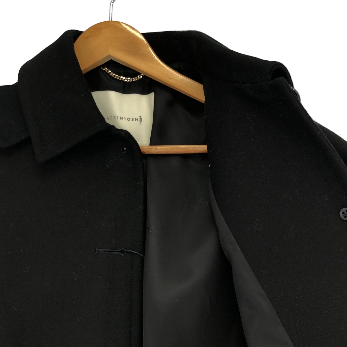 MACKINTOSH / マッキントッシュ HUMBIE / ハンビー ウール メルトン オーバー コート / ロゴ総裏地