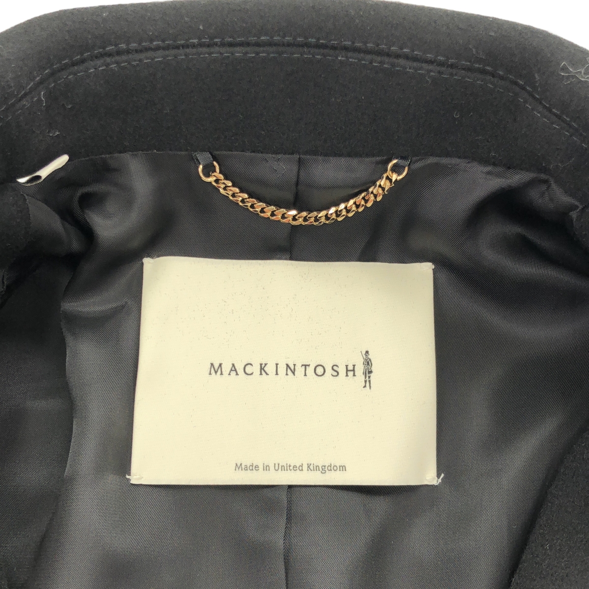 MACKINTOSH / マッキントッシュ HUMBIE / ハンビー ウール メルトン オーバー コート / ロゴ総裏地