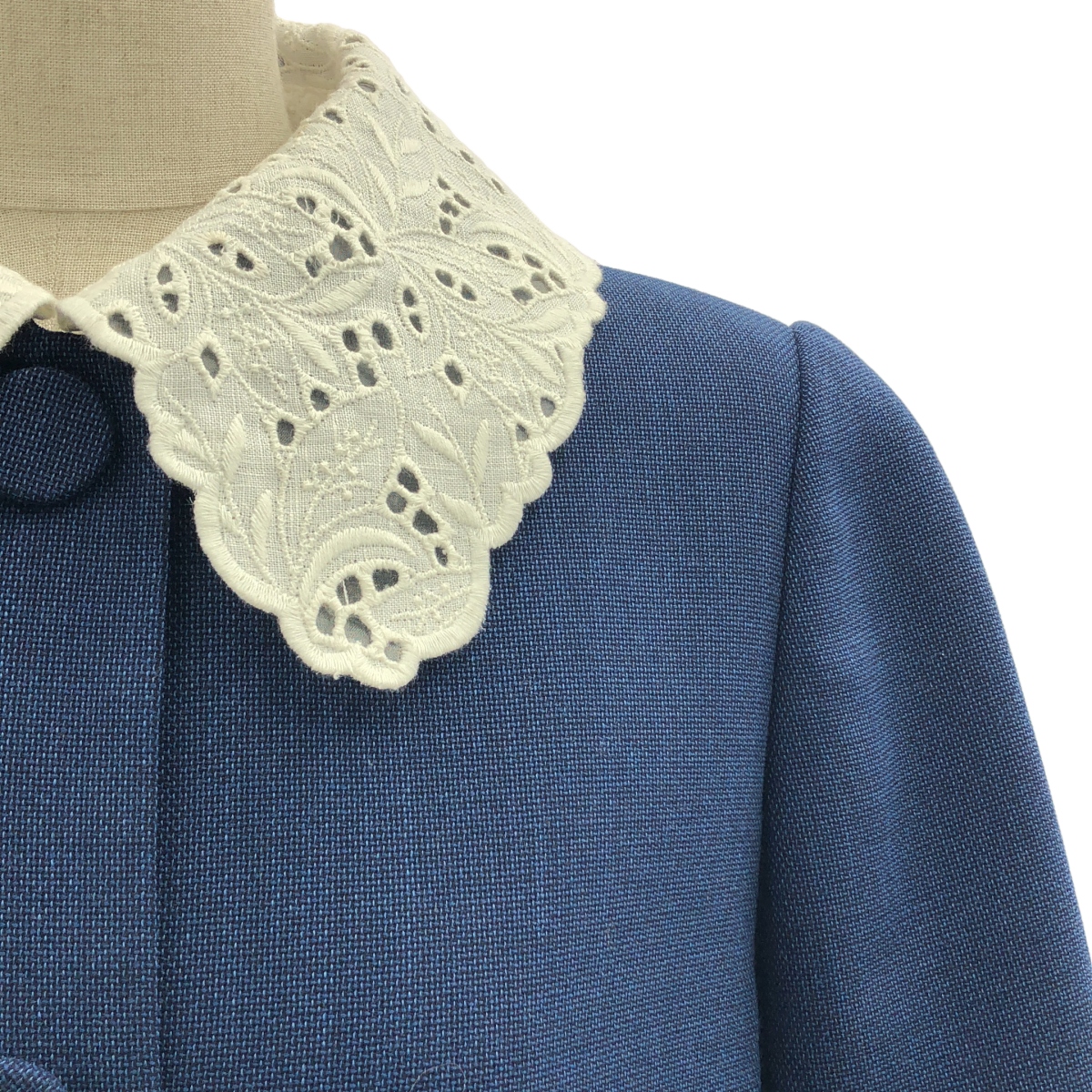 その他 Coat Selena / レースカラー ウール ロングコート