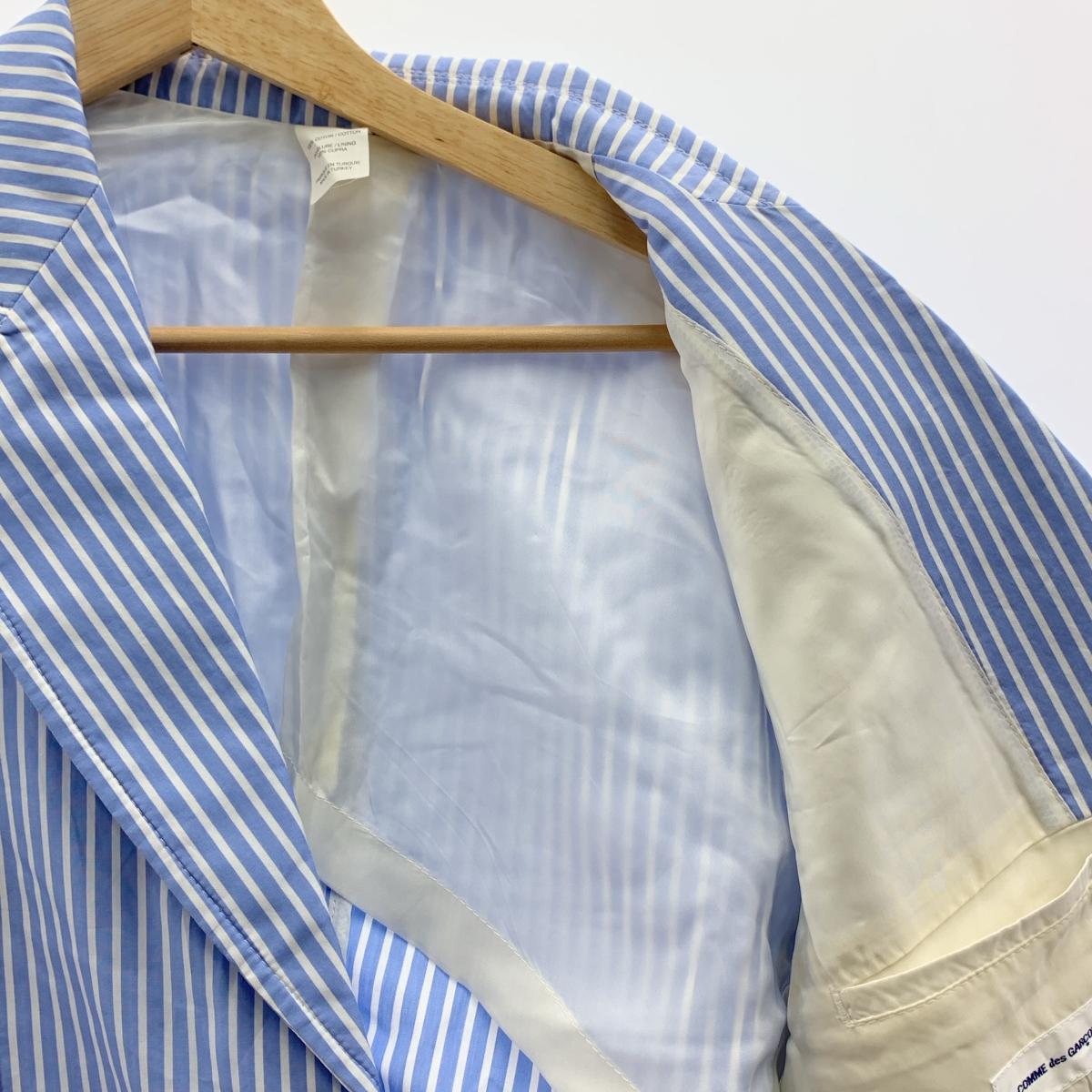 COMME des GARCONS SHIRT / コムデギャルソンシャツ コットン 2B シングルブレスト テーラードジャケット