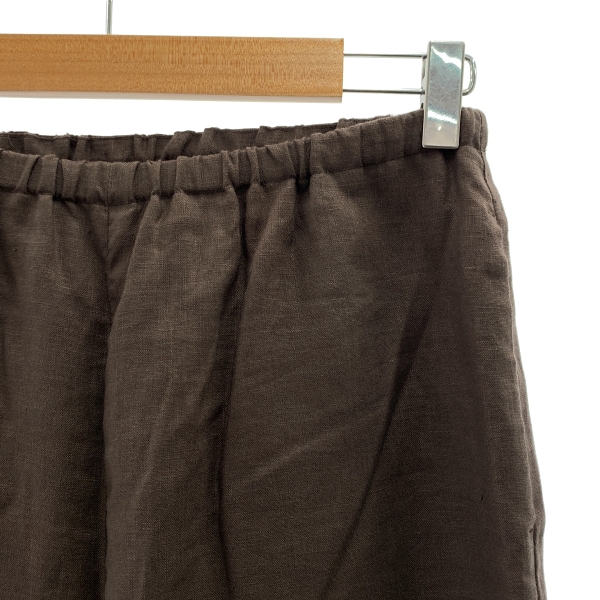 ebure / エブール ドローストリング ワイド スラックス パンツ / 総裏地