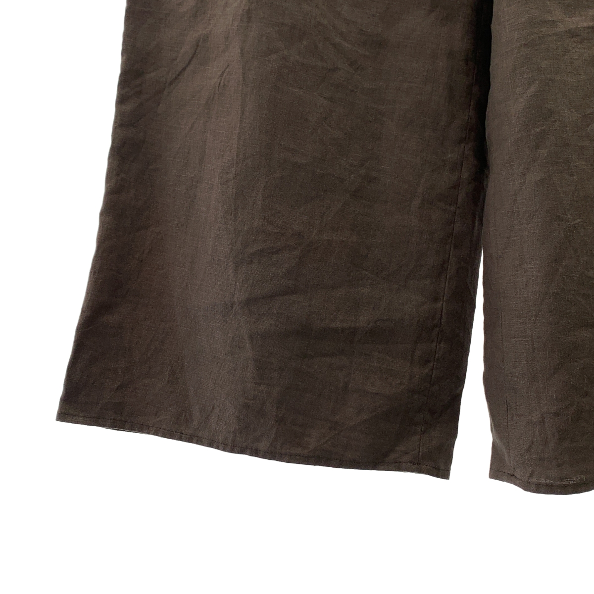 ebure / エブール ドローストリング ワイド スラックス パンツ / 総裏地