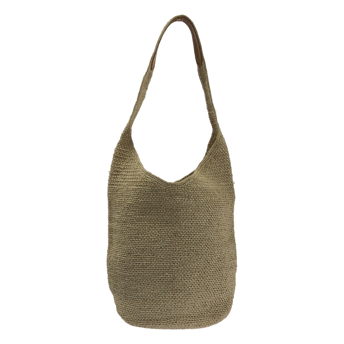 Helen Kaminski / ヘレンカミンスキー ワンポイントチャーム レザーハンドル ワンショルダーカゴバッグ