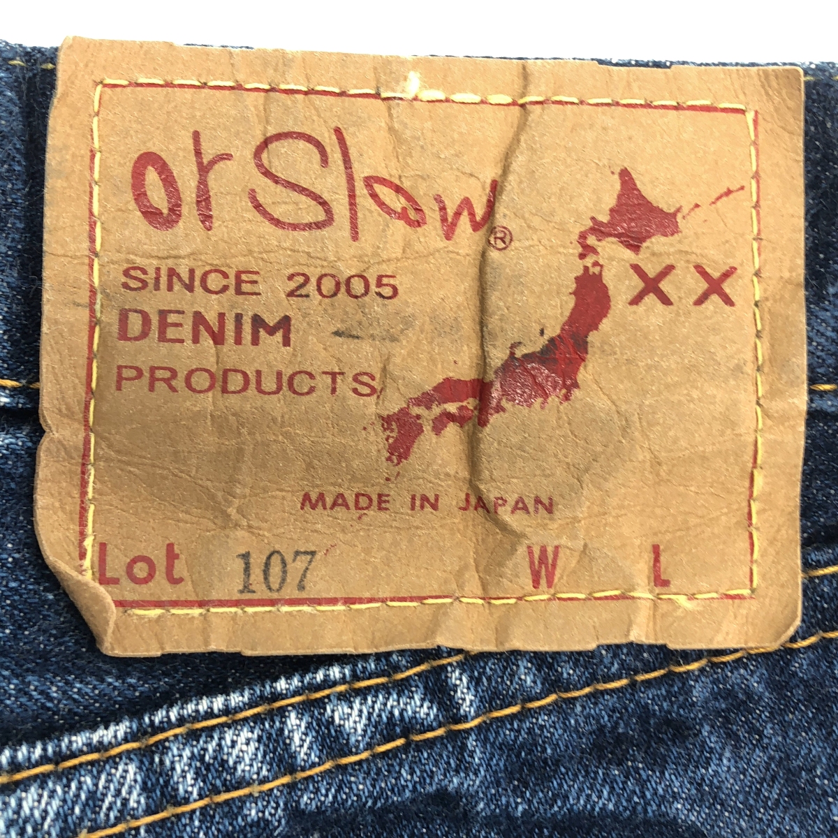 orslow / オアスロウ 107 IVY FIT DENIM ユーズド加工 アイビーフィット デニムパンツ