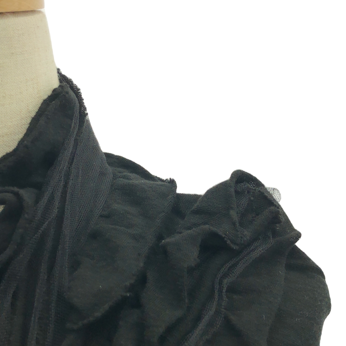 tricot COMME des GARCONS / トリココムデギャルソン コットン フリル襟 デザイン カーディガン