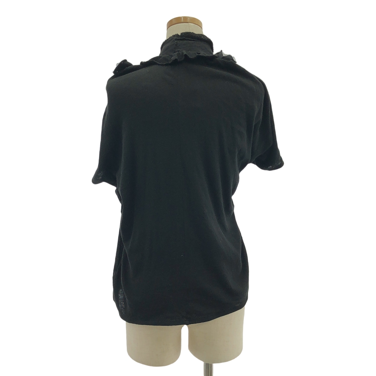 tricot COMME des GARCONS / トリココムデギャルソン コットン フリル襟 デザイン カーディガン