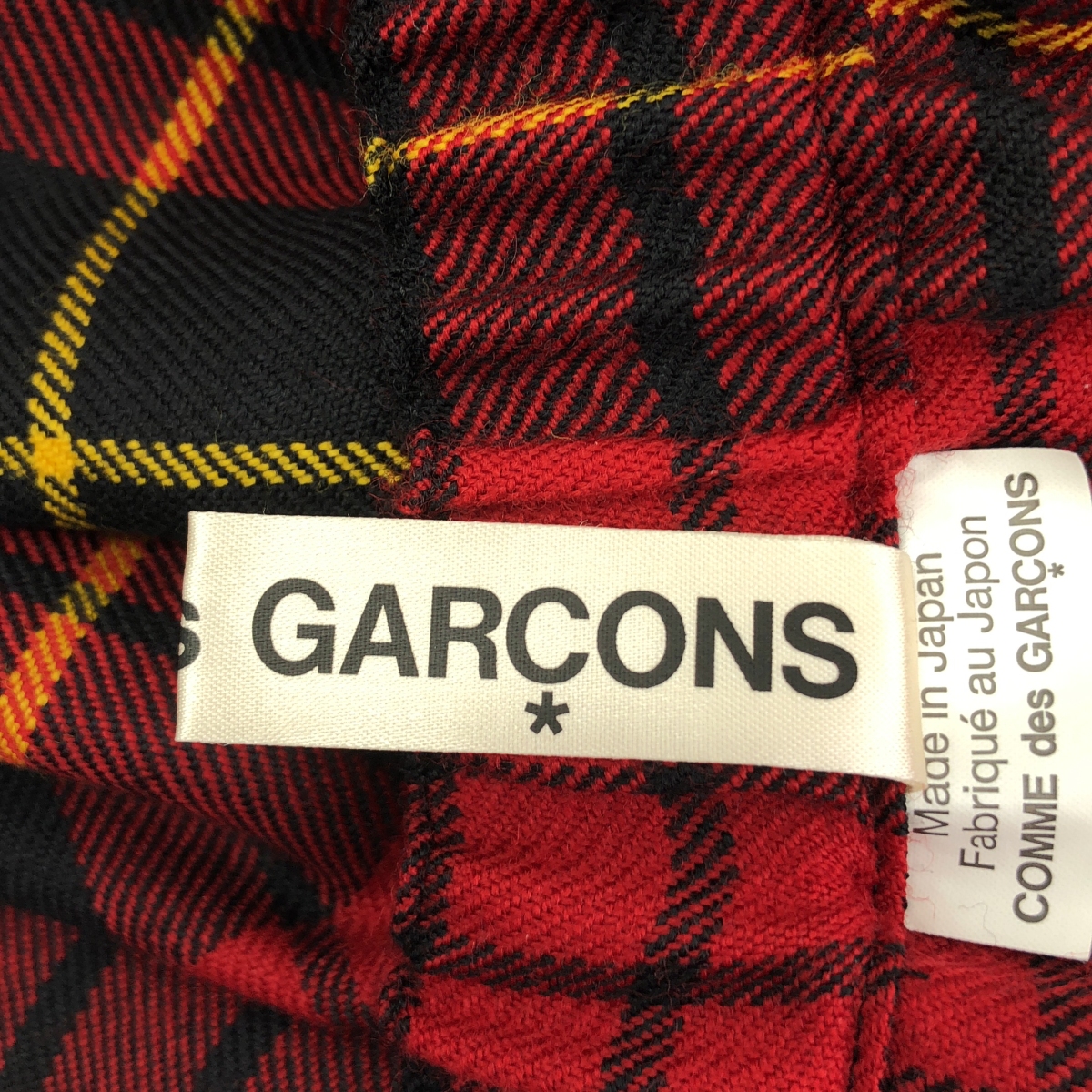 COMME des GARCONS / コムデギャルソン ウール タータンチェック サルエルパンツ