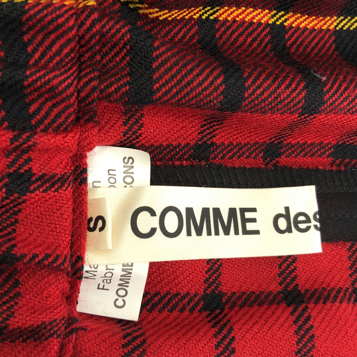 COMME des GARCONS / コムデギャルソン ウール タータンチェック サルエルパンツ