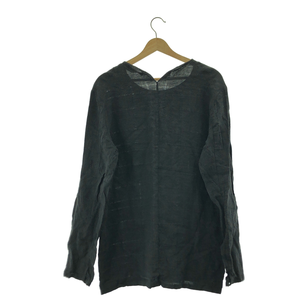 その他 WOVEN LONG SLEEVE T / リネン プルオーバー カットソー