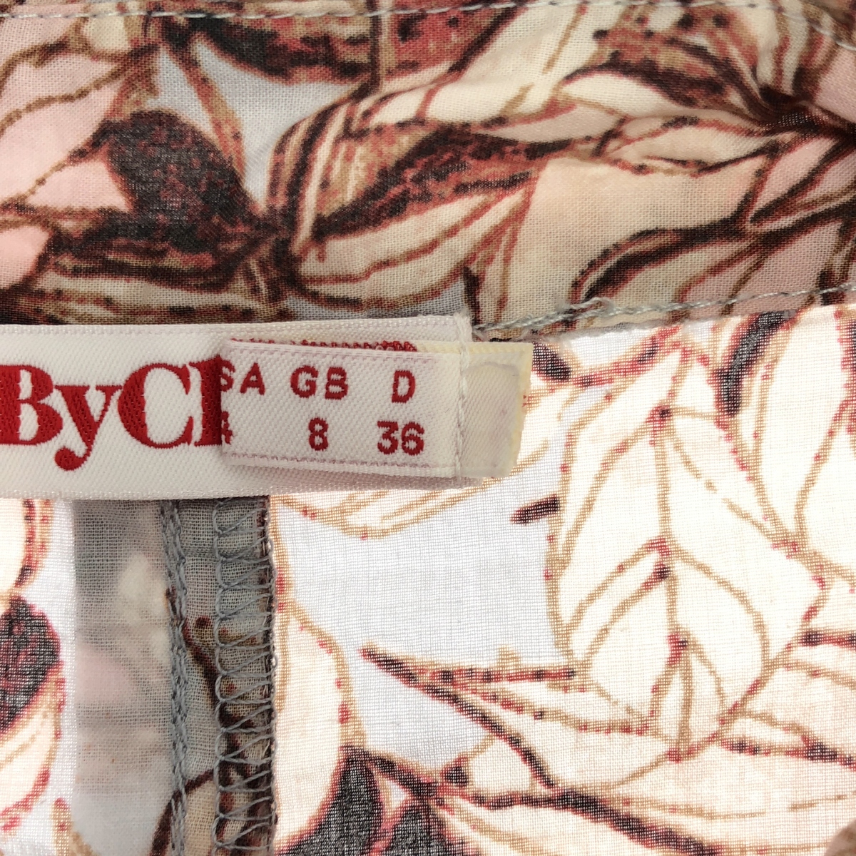 その他 コットン 総柄 ベルテッド シャツ ワンピース