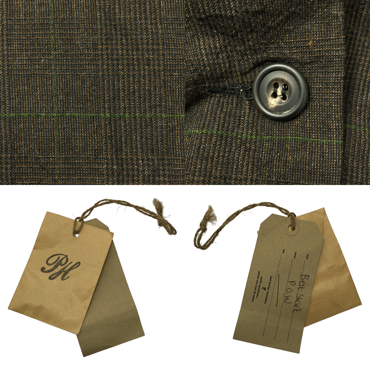 Paul Harnden / ポールハーデン Belt Skirt / レザーベルト ラップ ロングスカート