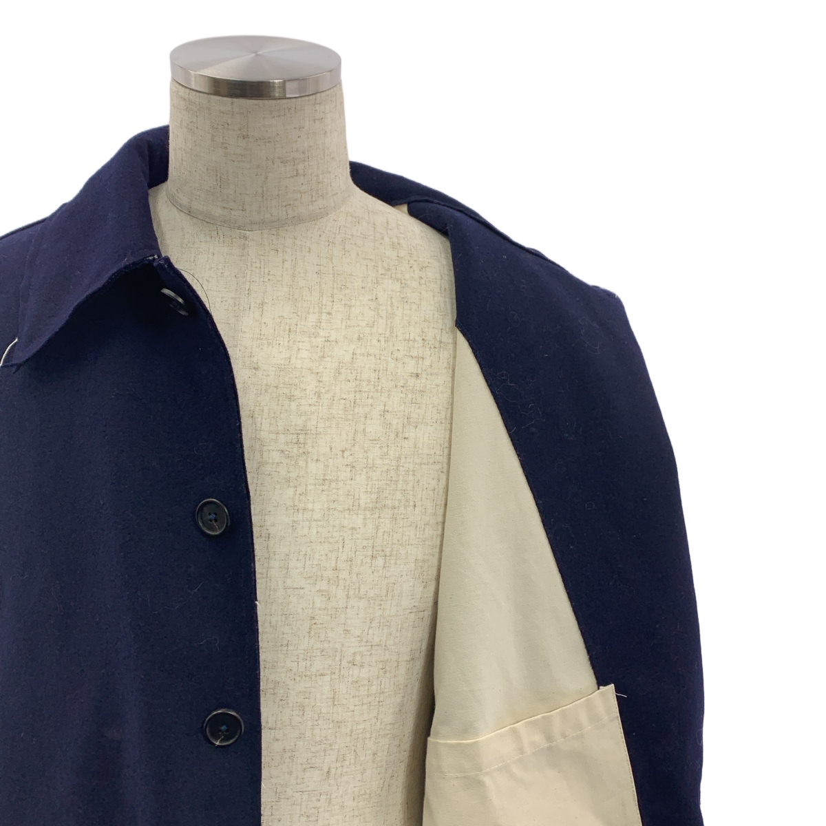 CAMIEL FORTGENS / カミエルフォートへンス XXL MACKINTOSH オーバーサイズ ウール マッキントッシュ ジャケット