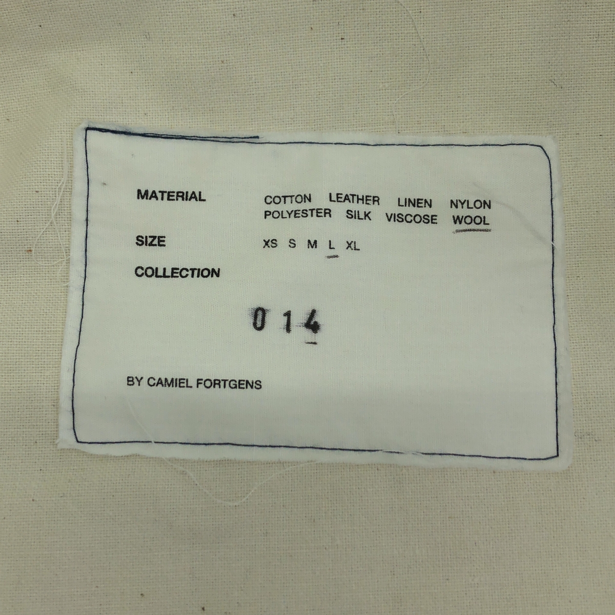 CAMIEL FORTGENS / カミエルフォートへンス XXL MACKINTOSH オーバーサイズ ウール マッキントッシュ ジャケット