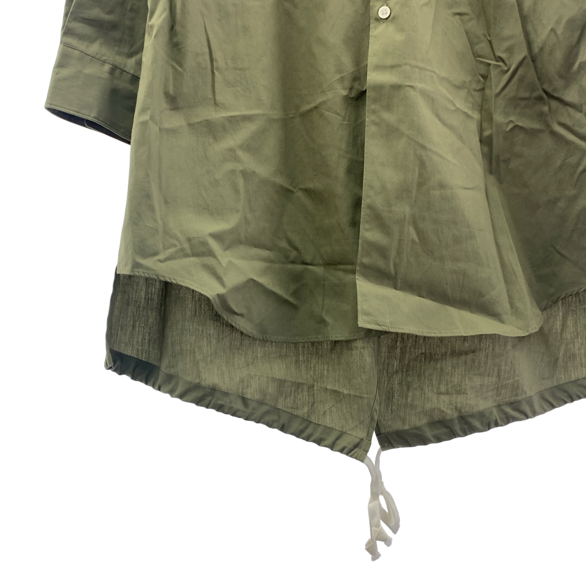 COMME des GARCONS COMME des GARCONS / コムコム コットン ギャザー ロングシャツ