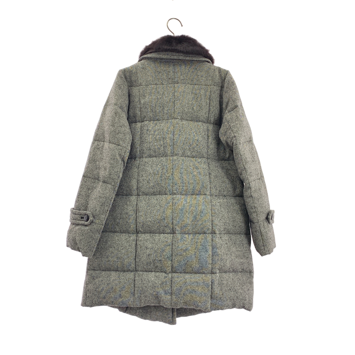 MACKINTOSH PHILOSOPHY / マッキントッシュフィロソフィー ダブルブレスト ロゴボタン ダウンコート / ファー着脱可