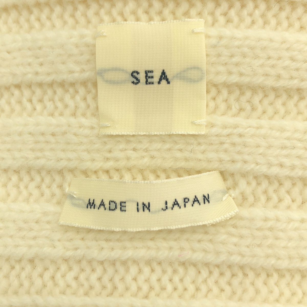 SEA / シー ウール カシミヤ リブ ニット セーター