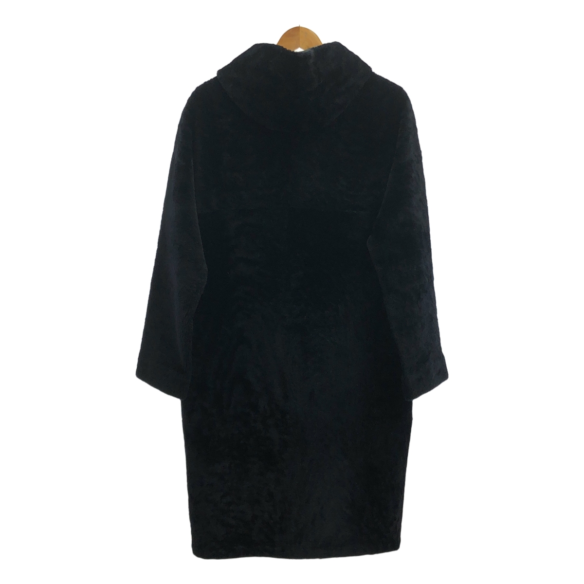 32PARADIS / トラントドゥパラディ リバーシブル ノーカラー フーデッド ムートンコート